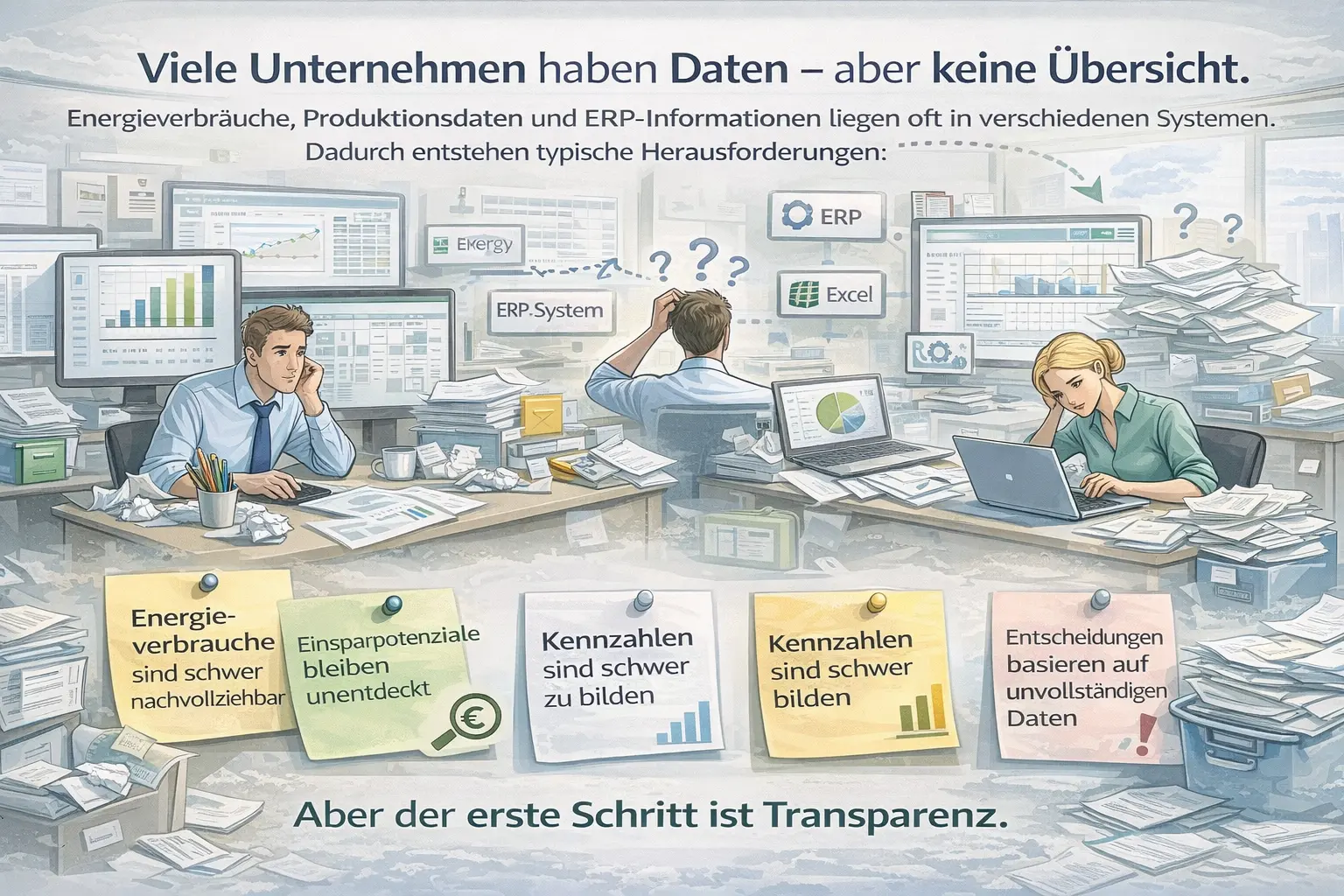 Viele Unternehmen haben Daten - aber keine Übersicht Viele Unternehmen haben Daten - aber keine Übersicht