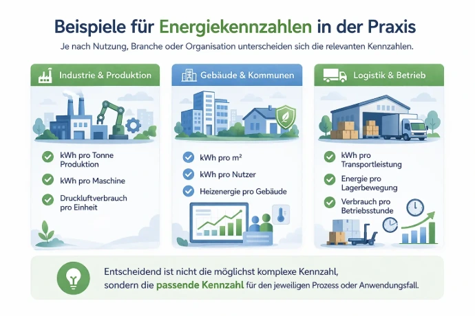 Beispiele für Energiekennzahlen in der Praxis Beispiele für Energiekennzahlen in der Praxis