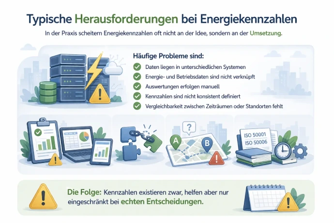 Typische Herausforderungen bei Energiekennzahlen