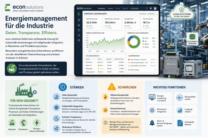 econ solutions – Energiemanagement für die Industrie