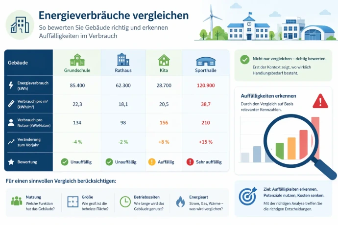 Energieverbräuche vergleichen Energieverbräuche vergleichen