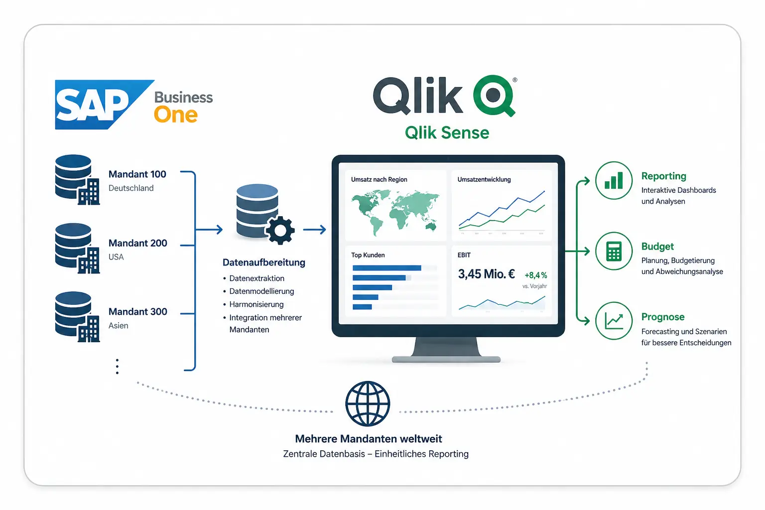 SAP Business One Reporting mit Qlik