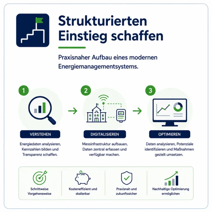Strukturierter Einstieg in Energiemanagement