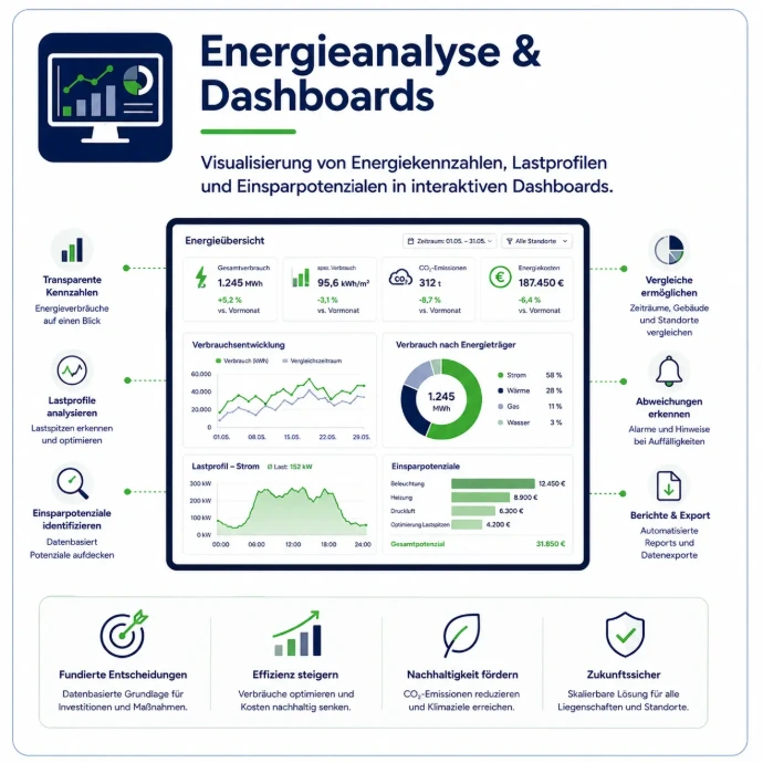 Energieanalyse und Dashboard-Visualisierung