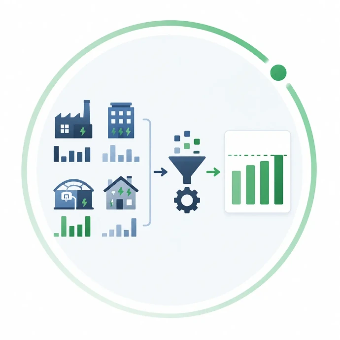 Datenaggregation und Energiekennzahlen