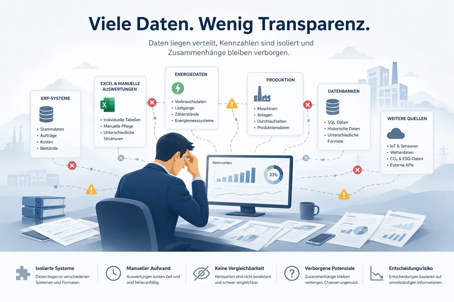 Datenfragmentierung und mangelnde Transparenz