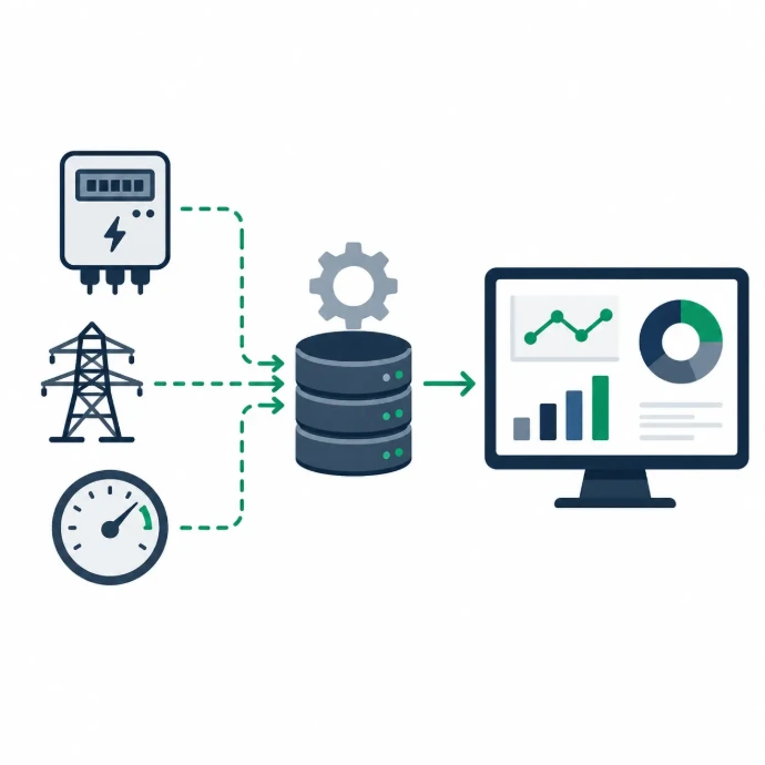 Datenfluss und Analyse-Dashboard