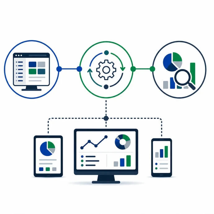 Datenintegration und Analyse-Diagramm